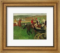 The Race Course: Amateur Jockeys near a Carriage, 1876-1887 Fine Art Print