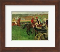 The Race Course: Amateur Jockeys near a Carriage, 1876-1887 Fine Art Print