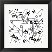 Pin Jumble Framed Print