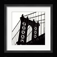 Manhattan Bridge Silhouette (detail) Fine Art Print