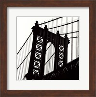 Manhattan Bridge Silhouette (detail) Fine Art Print