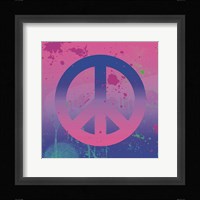 Psychedelic Peace Framed Print