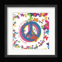 Peace, Love, and Harmony Framed Print