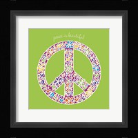 Peace is Beautiful Framed Print