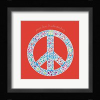 Peace, Love, and Understanding Framed Print