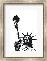 Statue of Liberty (outline) Fine Art Print