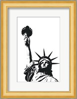 Statue of Liberty (outline) Fine Art Print