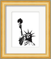 Statue of Liberty (outline) Fine Art Print
