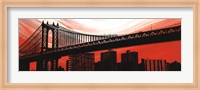 Manhattan Bridge Aura Fine Art Print