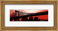 Manhattan Bridge Aura Fine Art Print