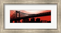 Manhattan Bridge Aura Fine Art Print