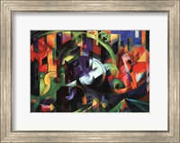 Abstract with Cattle Fine Art Print