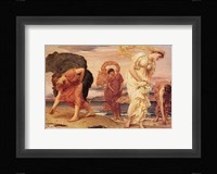 Greek Girls Picking up Pebbles Fine Art Print