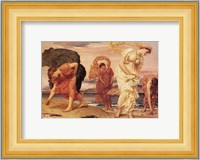 Greek Girls Picking up Pebbles Fine Art Print