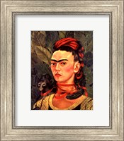 Self Portrait with a Monkey, 1940 Fine Art Print