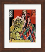 Two Young Women, the Yellow Dress and the Scottish Dress, 1941 Fine Art Print