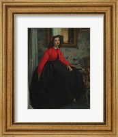 Portrait of Mademoiselle, called Girl with Red Vest, February 1864 Fine Art Print