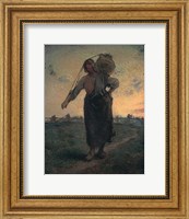 The Norman Milkmaid in Gréville, 1874 Fine Art Print