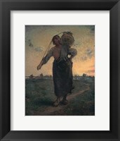 The Norman Milkmaid in Gréville, 1874 Fine Art Print