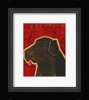Lab (black) Framed Print