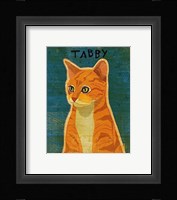 Tabby (orange) Framed Print