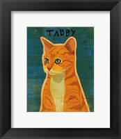 Tabby (orange) Framed Print