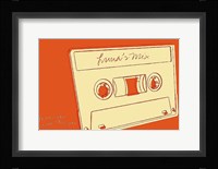 Lunastrella Mix Tape Framed Print