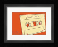 Lunastrella Mix Tape Framed Print