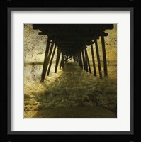 Pier Break Framed Print