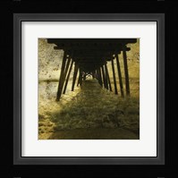 Pier Break Framed Print