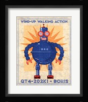 Boris Box Art Robot Framed Print