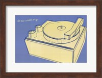 Lunastrella Record Player Fine Art Print