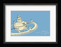 Lunastrella Space Station Framed Print