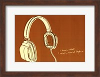 Lunastrella Headphones Fine Art Print