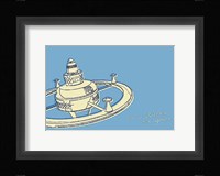 Lunastrella Space Station Framed Print