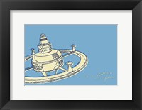 Lunastrella Space Station Framed Print