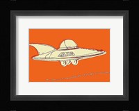 Lunastrella Flying Saucer Framed Print