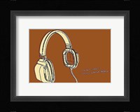 Lunastrella Headphones Framed Print