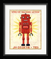 Ted Box Art Robot Framed Print