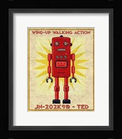 Ted Box Art Robot Framed Print