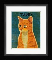 Tabby (orange) Framed Print