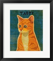 Tabby (orange) Framed Print