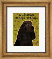 American Cocker Spaniel (black) Fine Art Print