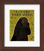 American Cocker Spaniel (black) Fine Art Print