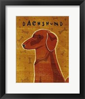Dachshund (red) Framed Print