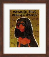 Cavalier King Charles (black and tan) Fine Art Print