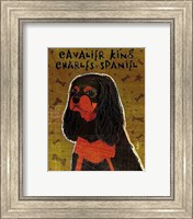 Cavalier King Charles (black and tan) Fine Art Print