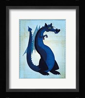 Blue Dragon Framed Print