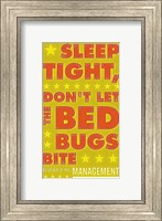 Sleep Tight, Don't Let the Bedbugs Bite (green & orange) Fine Art Print