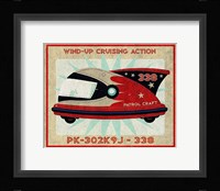 Patrol Craft 338 Box Art Tin Toy Framed Print